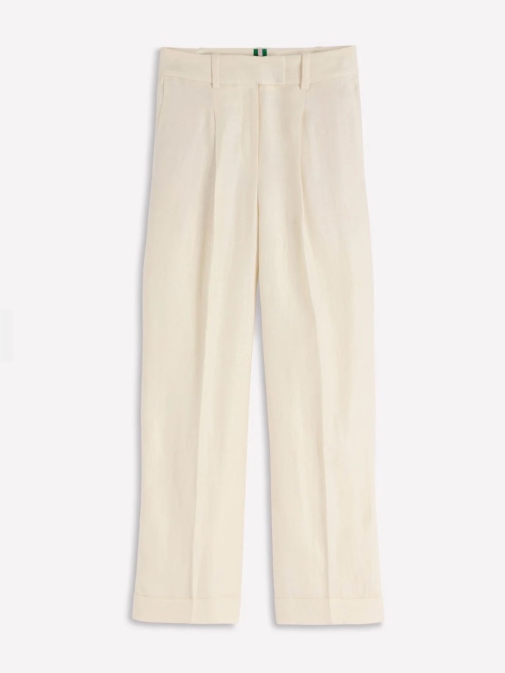 Boden Chiswick Crop Trousers Ivory - US 4 / UK 8 / Sm
